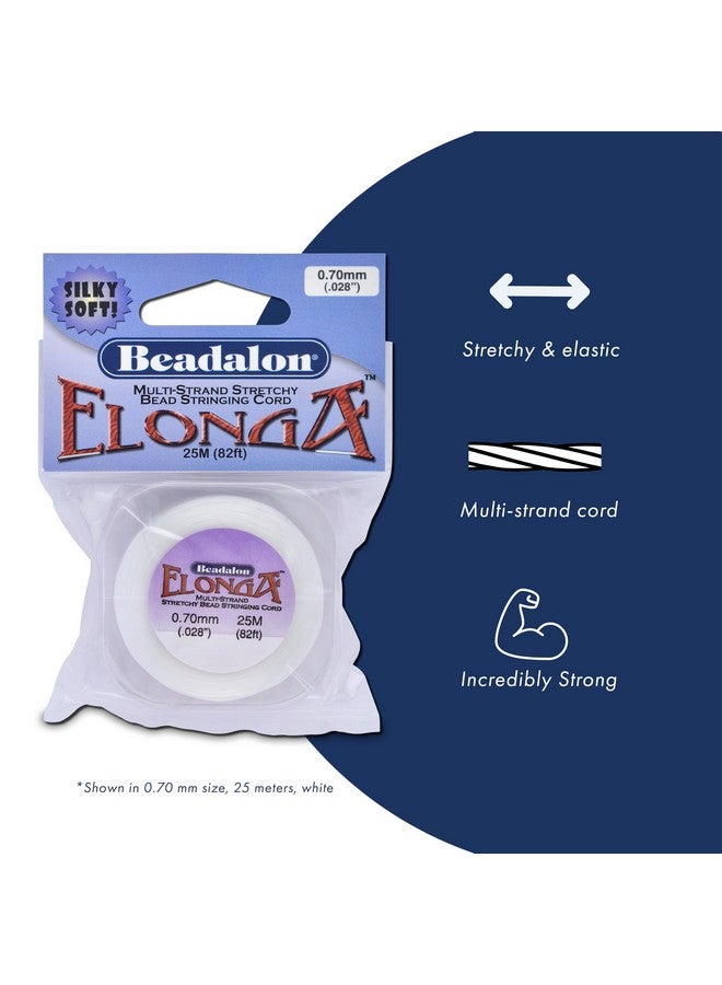 Beadalon Elonga Stretch Cord 1.0 Mm / 0.039 In White 25 M / 82 Ft - Image 2