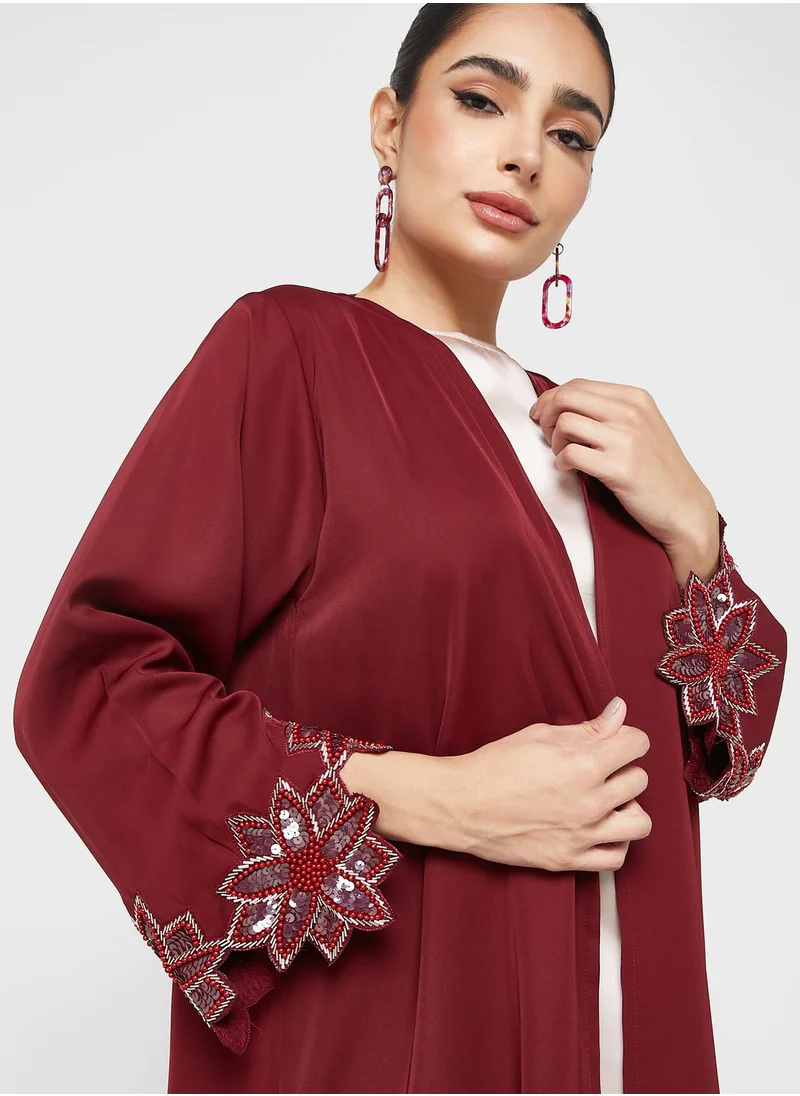 Khizana Embellished Abaya With Sheila