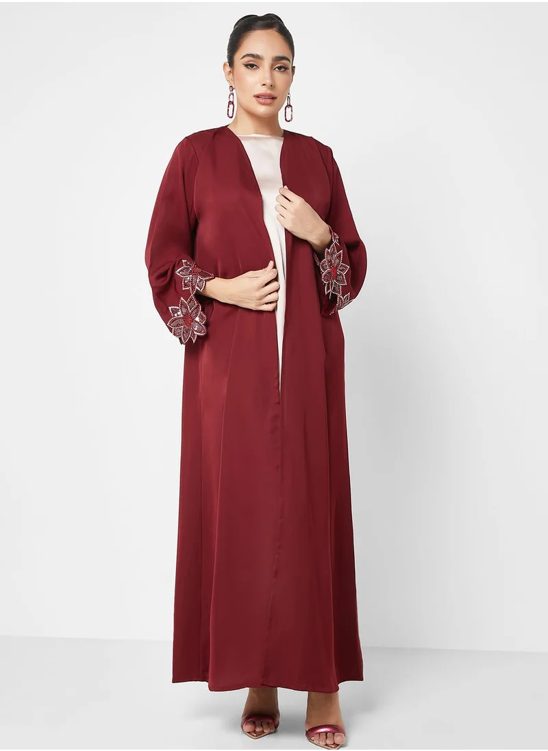 Khizana Embellished Abaya With Sheila
