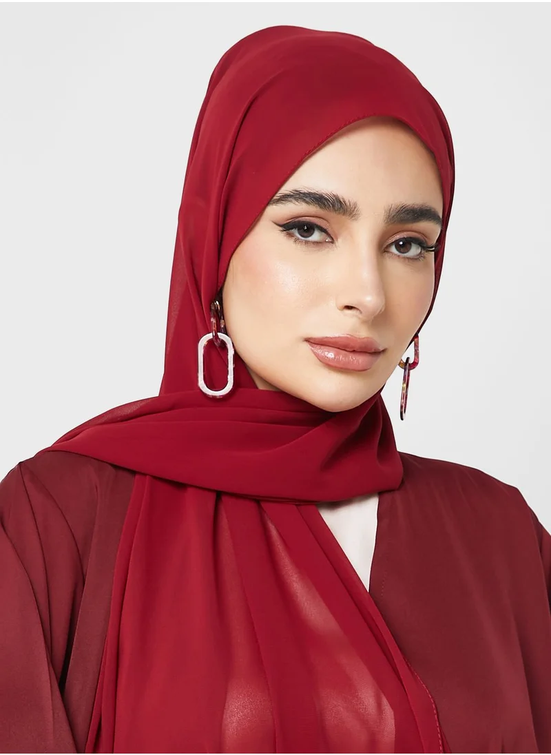 Khizana Embellished Abaya With Sheila