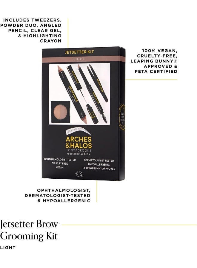 Arches & Halos Jetsetter Kit - Travel Size Kit for Flawless Brow Shaping and Grooming On the Go - Image 2