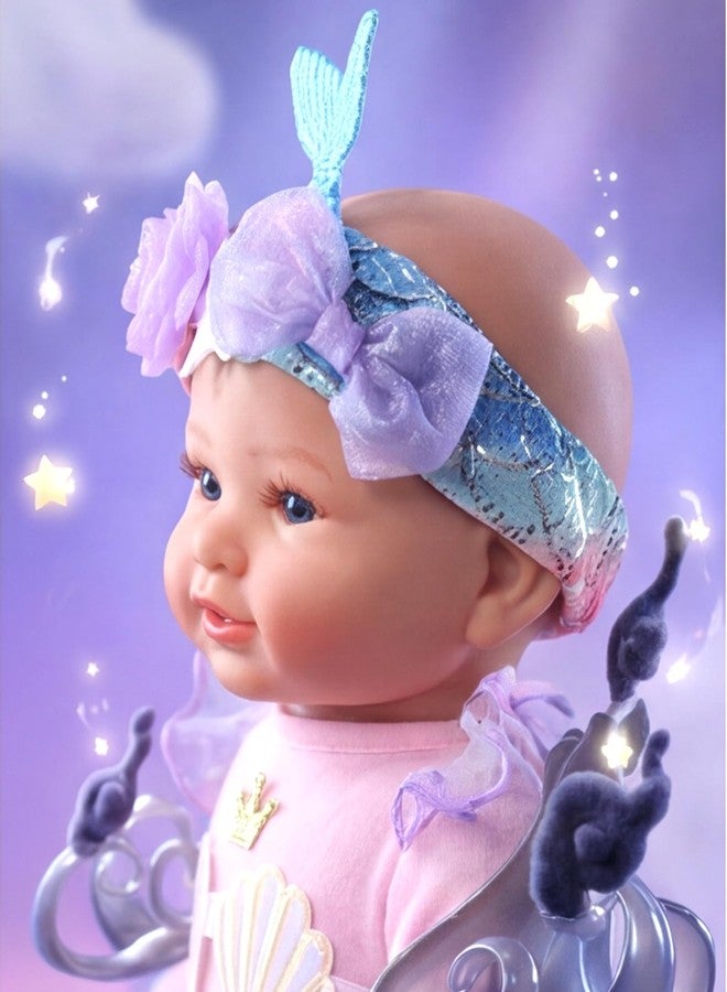 BABESIDE Mermaid Doll for 3+ Year Old Girls, 17Inch Cute Soft Body Real Life Baby Dolls for Pretend Play, Mermaid Toys with Tail Outfit and Accessories - Image 4