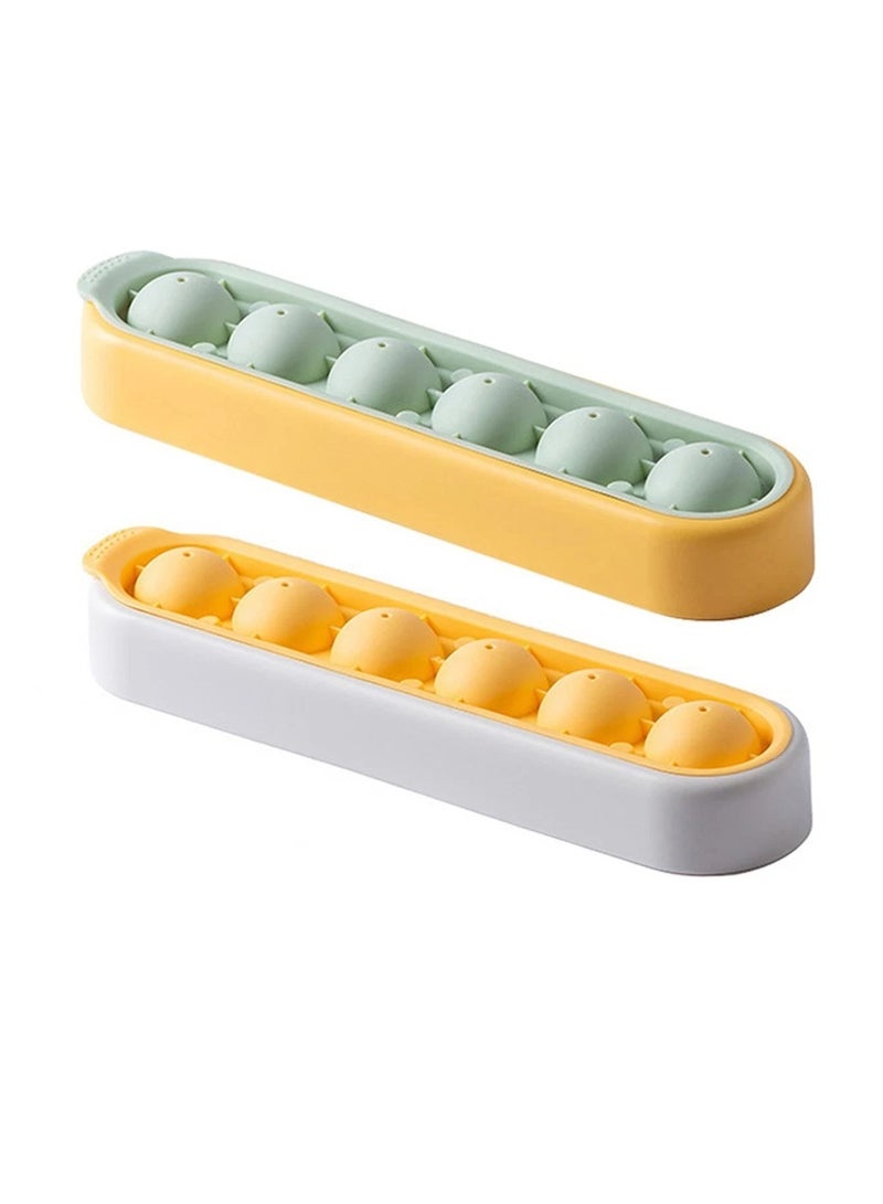 قالب كرات ثلج سيليكون بغطاء – تصميم محكم لصنع مكعبات ثلج كروية مثالية - Image 2