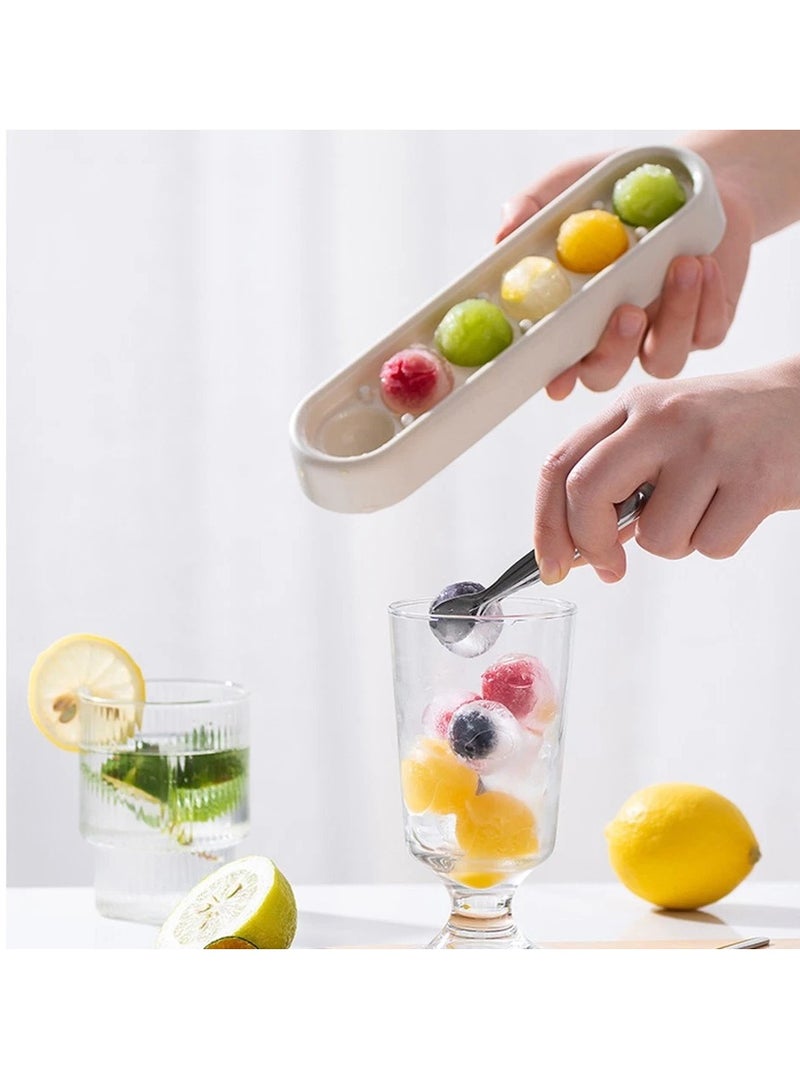 قالب كرات ثلج سيليكون بغطاء – تصميم محكم لصنع مكعبات ثلج كروية مثالية - Image 3