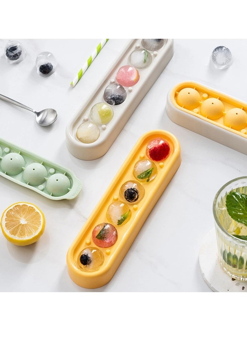 قالب كرات ثلج سيليكون بغطاء – تصميم محكم لصنع مكعبات ثلج كروية مثالية - Image 5