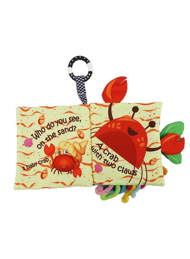 Bebe Mondo Fish Soft Baby Book Toys,Touch Feel Cloth Crinkle Books For Babies,Infant Toys 0-3-6-12 Months,Learning Education Toys,Sensory Mirror Toy,Baby Gifts Christmas Stocking Stuffers For Boys Girls-Teether  - Image 4