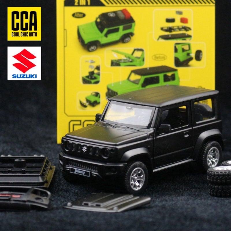 Color Perot CCA Alloy Car Childrens Toys 1/32 Suzuki Jimny SUV Static Model Assembled Car Model Boxed Red - Image 5