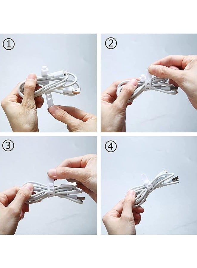 PROMASS Data Cable Organizer Storage Box With Lid,Electronic Cables Organizer Box - Image 3