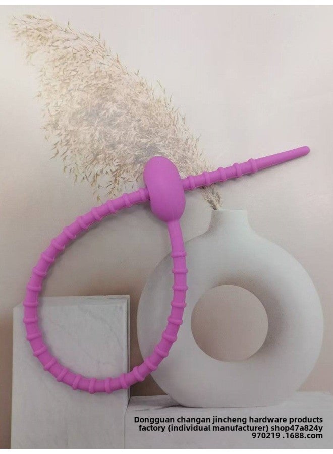 إسكدنيا 215 مللي متر ملون الذاتي قفل سيليكون كابل التعادل كابل بيانات سماعة اللفاف لتقوم بها بنفسك مفتاح دمية حبال-اللون: أرجواني - Image 1