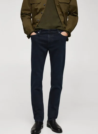 Mango Man Straight Fit Rinse Wash Jeans