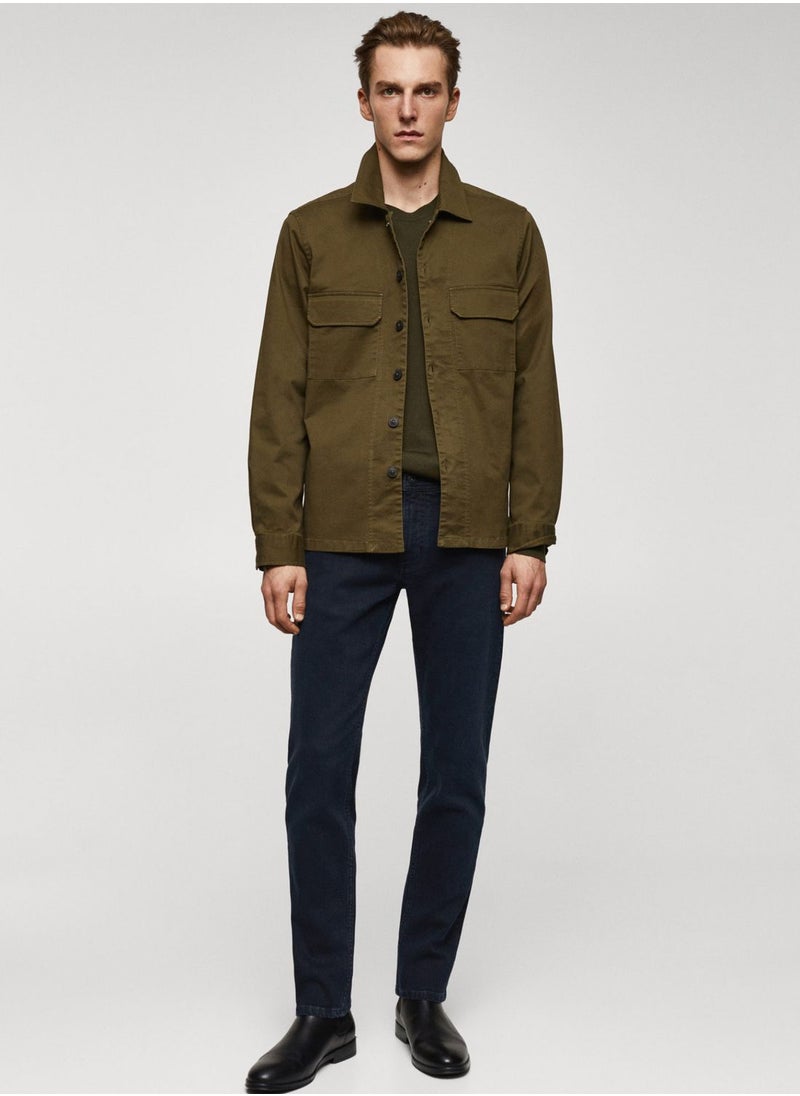 Mango Man Straight Fit Rinse Wash Jeans  - Image 5