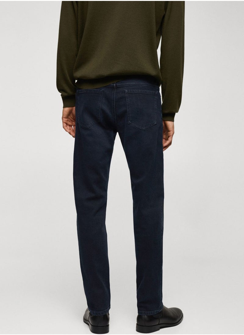 Mango Man Straight Fit Rinse Wash Jeans  - Image 2