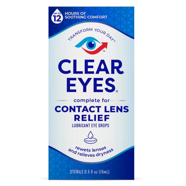 Clear Eyes Clear Eyes Contact Lens Relief Eye Drops,0.5 Fl Oz (Pack of 2)  - Image 2