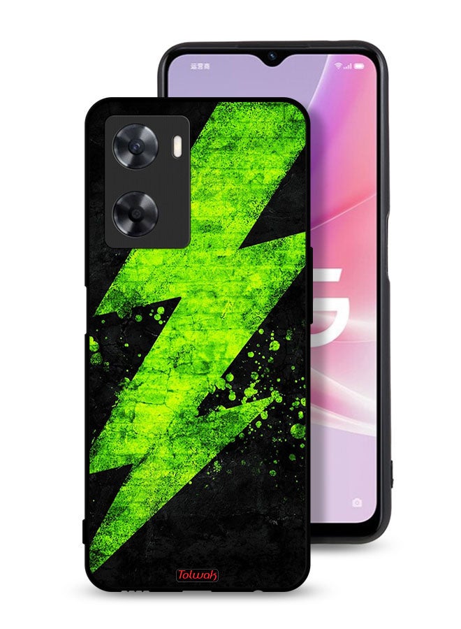 Tolwak Oppo A77 4G Protective Case Cover Electric Pattern - Image 1