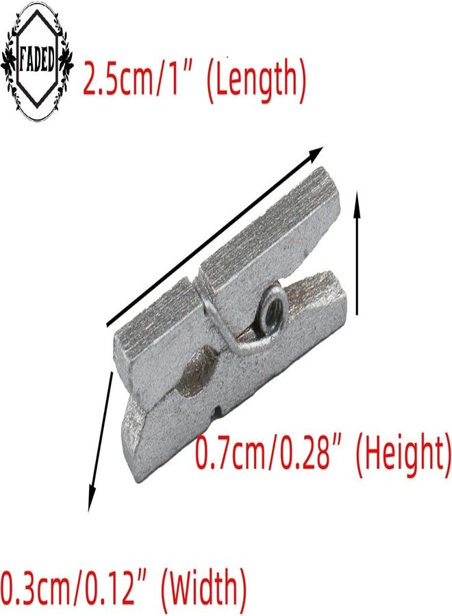Faded Mini Wooden Clips 1 inch for Wall Hanging Pictures, Wooden Small Picture Clips for Crafts, Pack of 50 (Silver) - Image 2