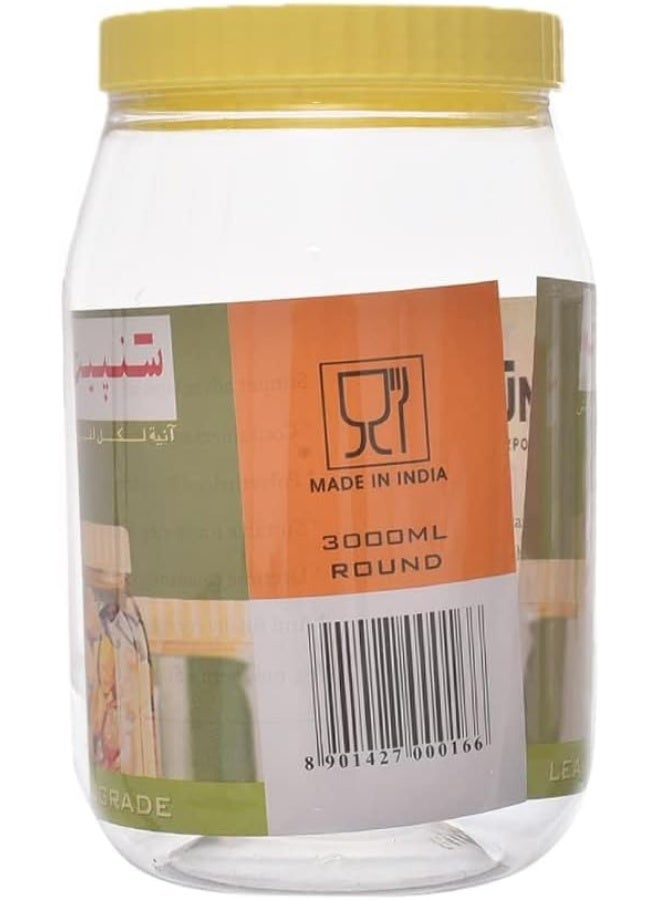 Sunpet, Plastic Food Storage Canisters, Yellow/Clear, 100 ml - Image 3
