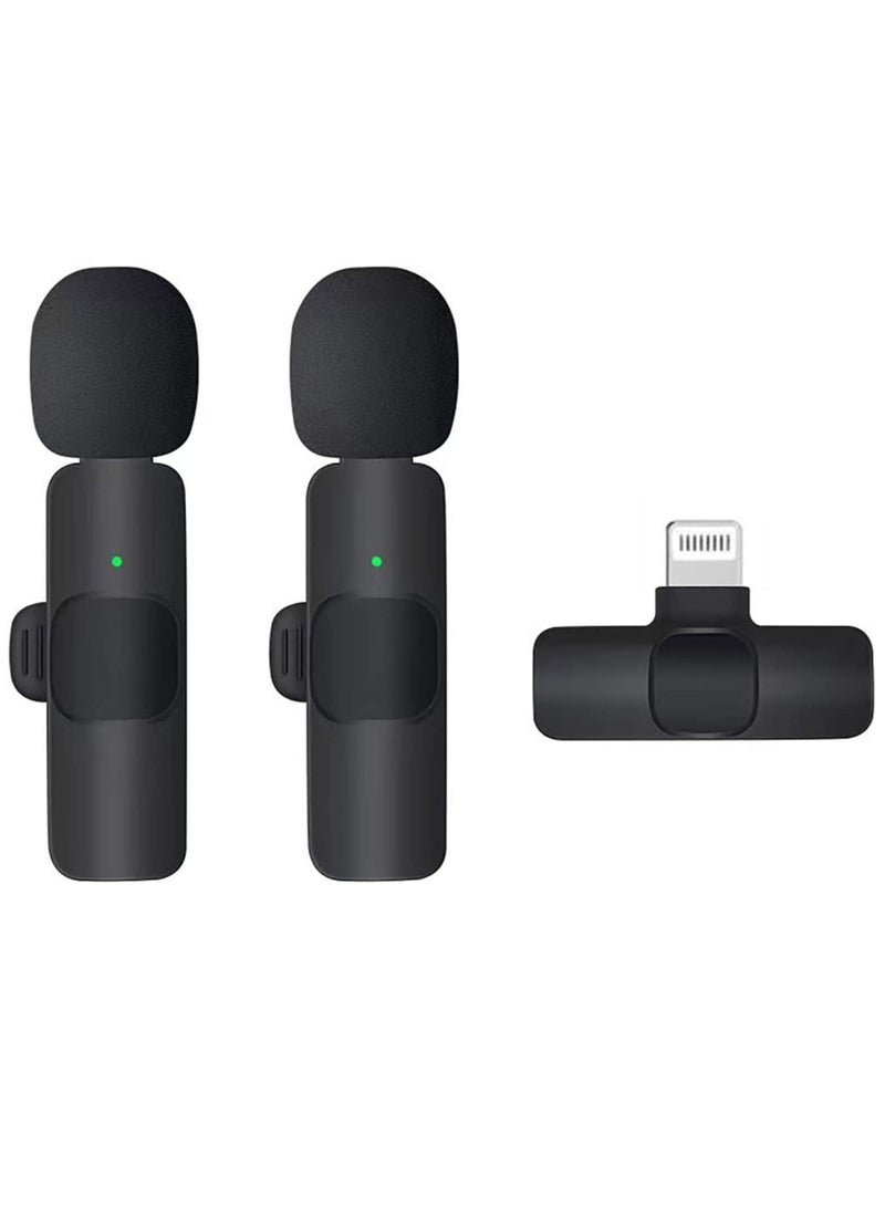 ELTRAZONE Wireless Lavalier Microphone for iPhone iPad, Plug and Play Mini Mic for YouTube TikTok Live Streaming Gaming K Song Recording Auto Noise Reduction (Lightning 2) - Image 1
