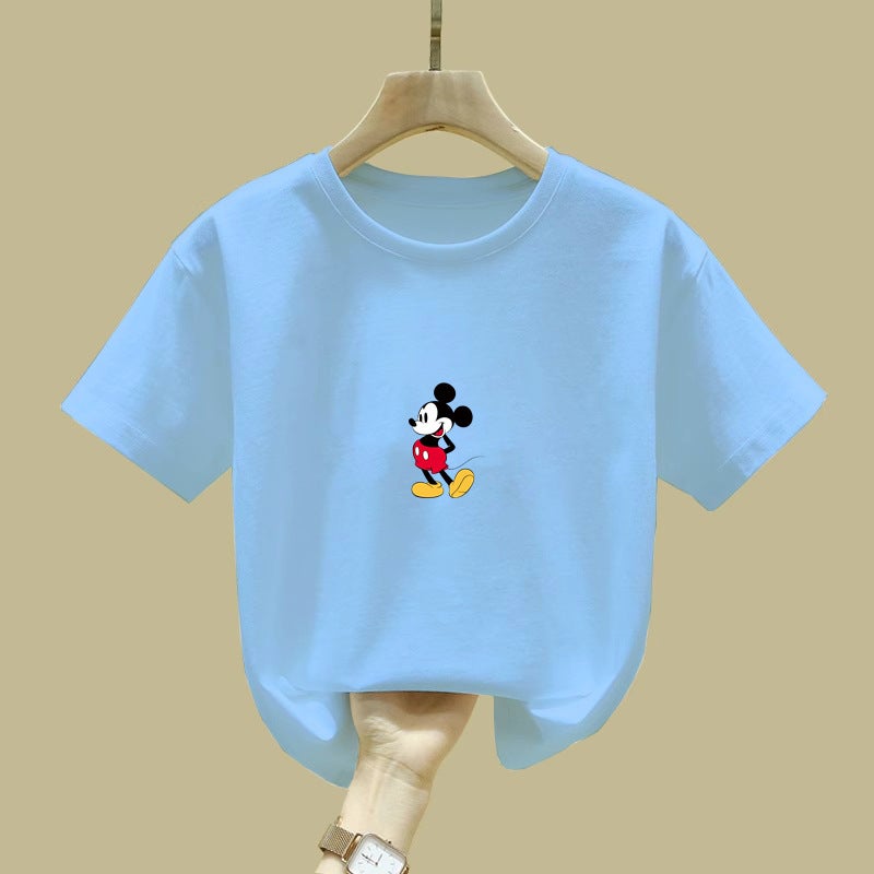 2013# Cuhk Children'S Short Sleeve T-Shirt Children'S Clothes New Summer Coat 100 Cotton Men'S And Women'S Children'S Clothing Base Shirt - Image 1