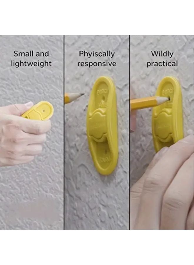 Yellow Magnetic Stud Finder Dual Sided Magnet No Battery Needed For Home Improvement - Image 5