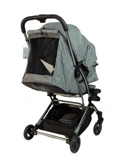 Pikkaboo Youbi Toddler German Travel Light Stroller-Grey with New Born Attachment  - Image 4