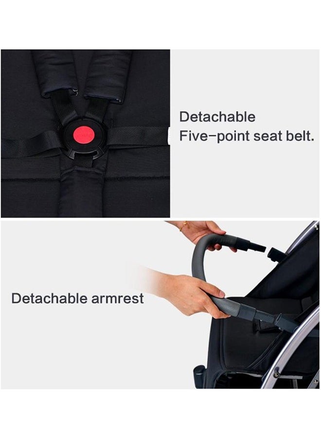 Pikkaboo - Youbi Toddler German Travel Light Stroller-Grey with New Born Attachment - Image 1