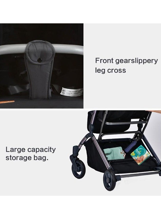Pikkaboo - Youbi Toddler German Travel Light Stroller-Grey with New Born Attachment - Image 1