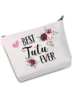JXGZSO JXGZSO Tutu Gifts Best Tutu Ever Makeup Bag Mother's Day Gift For Mom Grandma Grandmother (Best Tutu Ever Bag) 