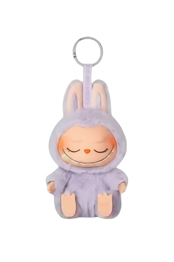 Premium Collectible Plush Bunny Keychain – Soft Stuffed Toy with Seat Pose – Cute Mini Animal Bag Charm for Gifts & Decoration – Portable & Durable Hanging Accessory for Kids & Adults - Image 1
