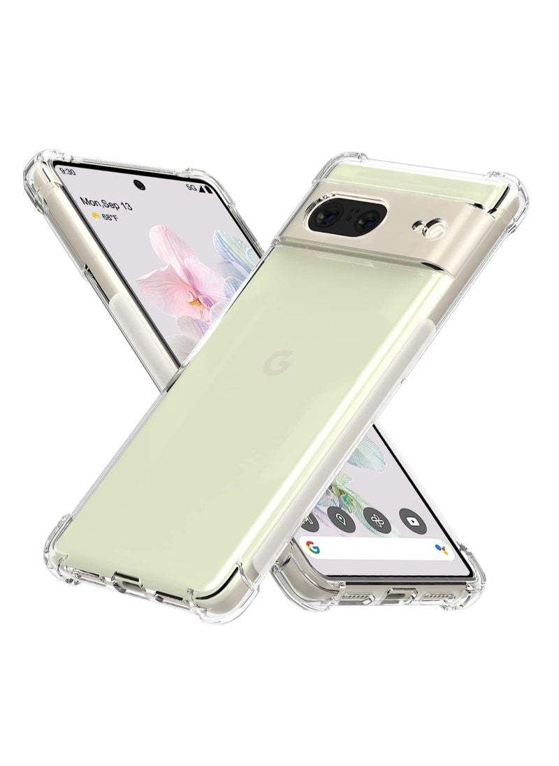Generic - Google Pixel 7 Case Pixel 7 Phone Case Clear Scratch Resistant Reinforced Corners Rubber Soft Skin Silicone Protective Case Cover - Image 1