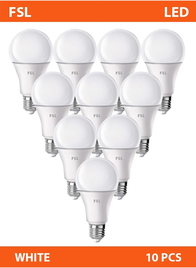 إف اس إل LED E27 لمبة تسع وات أبيض عشرة قطع  - Image 1