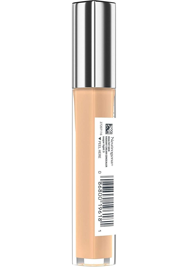 Neutrogena Neutrogena Healthy Skin Radiant Brightening Cream Concealer, Sugar Light 03 with warm undertones, 0.24 oz - Image 2