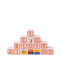 TOYZTREND Educational Plastic Apple Blocks Alphabets & Numbers Along With Pictures For Kids Ages 3+  - Image 2
