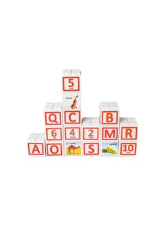 TOYZTREND Educational Plastic Apple Blocks Alphabets & Numbers Along With Pictures For Kids Ages 3+  - Image 4