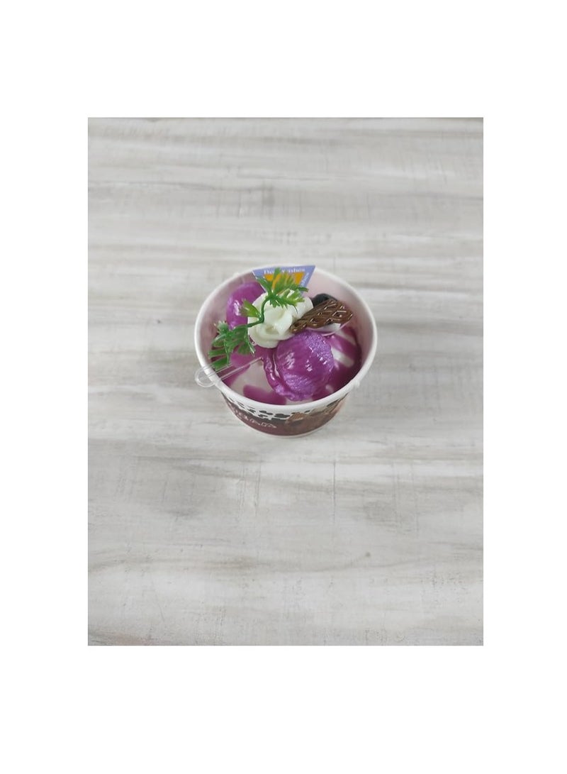 اكسسوارات منزلية ثلاثية الابعاد من الراتنج الحقيقي، ملصقات مغناطيسية للثلاجة، ستيكر لاصق مغناطيسي لاكواب الايس كريم المزيفة، ستيكر لاصق للثلاجة والطعام والثلاجة، اشكال مغناطيسية لطيفة (ايس كريم - Image 1