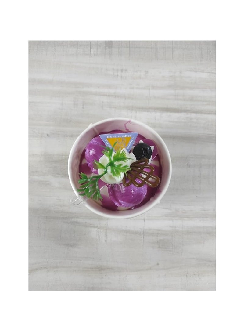 اكسسوارات منزلية ثلاثية الابعاد من الراتنج الحقيقي، ملصقات مغناطيسية للثلاجة، ستيكر لاصق مغناطيسي لاكواب الايس كريم المزيفة، ستيكر لاصق للثلاجة والطعام والثلاجة، اشكال مغناطيسية لطيفة (ايس كريم - Image 2