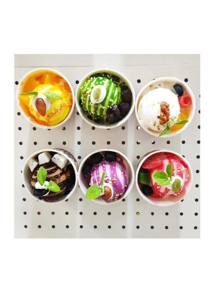 اكسسوارات منزلية ثلاثية الابعاد من الراتنج الحقيقي، ملصقات مغناطيسية للثلاجة، ستيكر لاصق مغناطيسي لاكواب الايس كريم المزيفة، ستيكر لاصق للثلاجة والطعام والثلاجة، اشكال مغناطيسية لطيفة (ايس كريم - Image 3