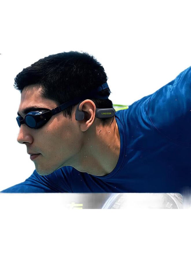 Langston Lanston Airswim Neo Bone Conduction Headphones Swimming Bluetooth Headphones Sports Running Cycling Waterproof Non-In-Ear Suitable For Apple Huawei Xiaomi Phones Stealth Black - Image 3