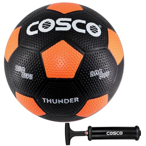 Cosco Football Thunder 5 with Hand Pump, Multicolour - Image 3