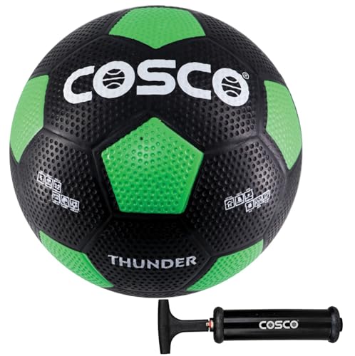 Cosco Football Thunder 5 with Hand Pump, Multicolour - Image 2