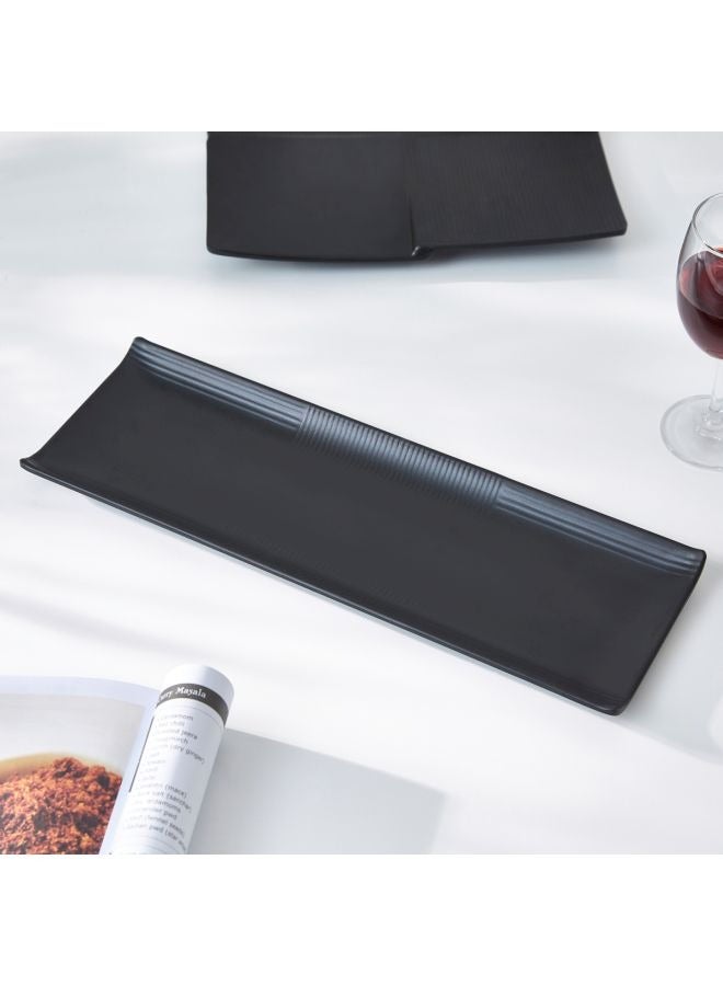 طبق كلاسيكي ضحل أسود 38 × 13.5 سم - Image 3