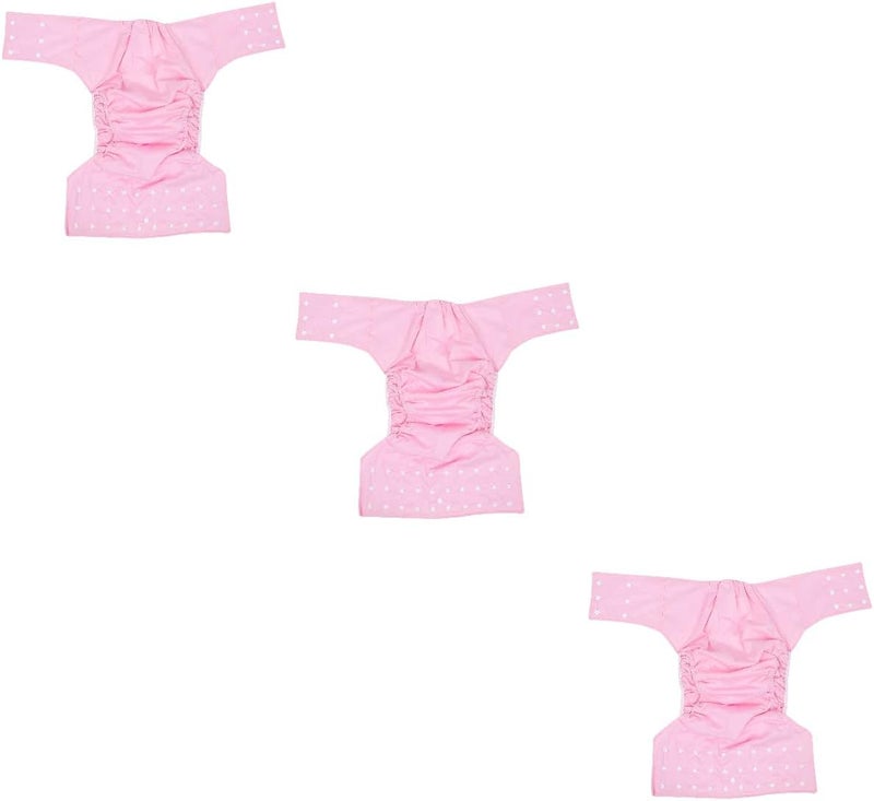 cheekyglo 3pcs Reusable Adult Diaper Washable Adult Pocket Nappy Cover Adjustable Reusable Diaper Cloth Breathable Leakfree - Image 5