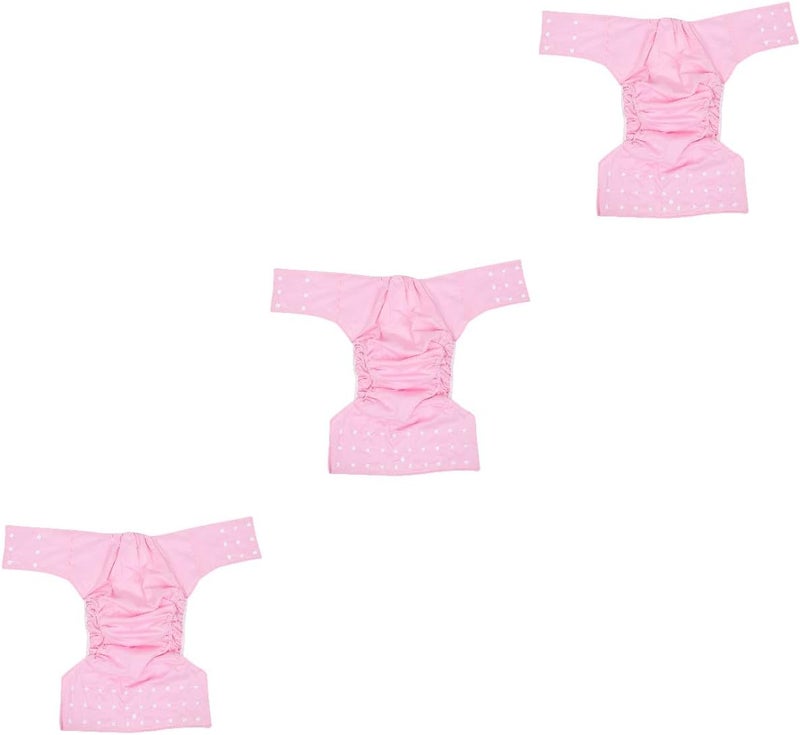 cheekyglo 3pcs Reusable Adult Diaper Washable Adult Pocket Nappy Cover Adjustable Reusable Diaper Cloth Breathable Leakfree - Image 1