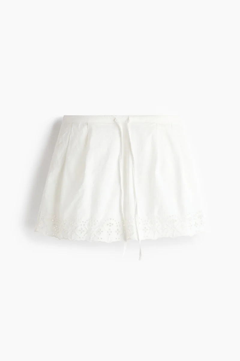 H&M Broderie-anglaise cotton shorts