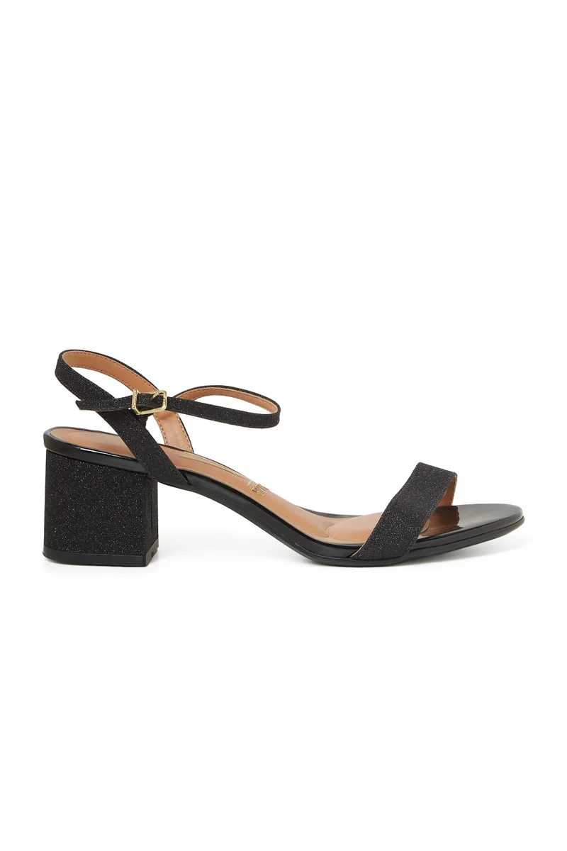 VIZZANO VIZZANO Ladies Low Heel Sandals in BLACK | Comfortable Everyday Footwear