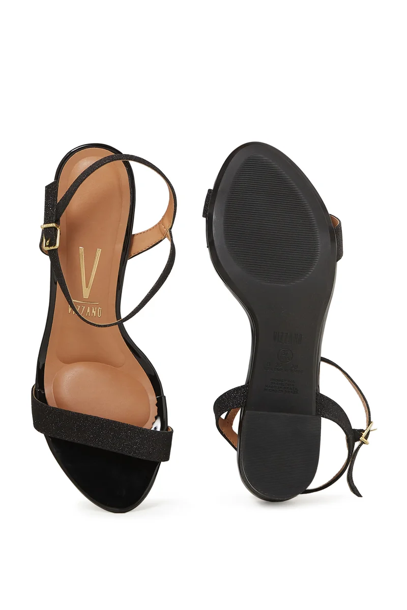 Vizzano  VIZZANO Ladies Low Heel Sandals in BLACK | Comfortable Everyday Footwear for Women | Best Price UAE