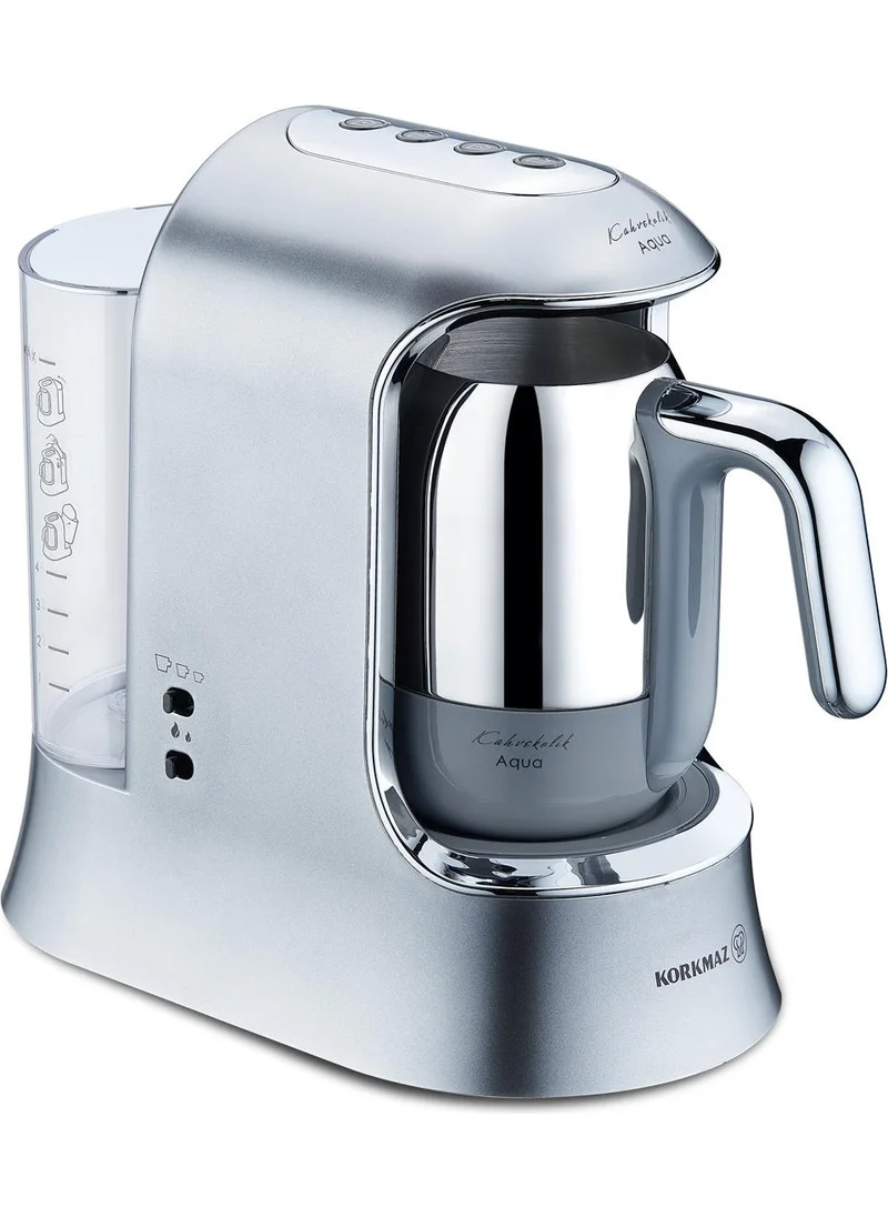 كوركماز Kahvekolik Aqua Coffee Machine Inox Chrome