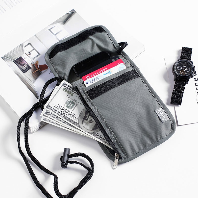 Anti-Theft Passport Bag Waterproof Certificate Storage Bag Anti-Rfid Car Key Mobile Phone Radiation Electromagnetic Signal Shielding Bag - Image 5