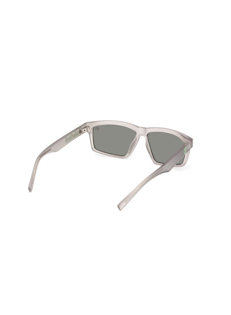 TIMBERLAND FULL RIM TEEN BOY RECTANGULAR GREY INJECTED SUNGLASSES - Image 5