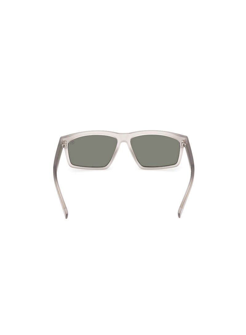 TIMBERLAND FULL RIM TEEN BOY RECTANGULAR GREY INJECTED SUNGLASSES - Image 4