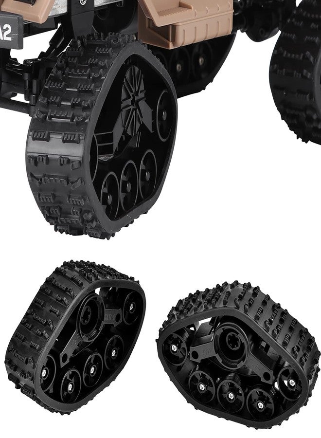 EVTSCAN 4pcs RC Military Truck Track Wheels Tire Crawler Tyre Accessory Parts for WPL 1/16 RC Military Truck - Image 2